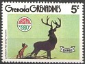 Grenadines 1980 Walt Disney 5 ¢ Multicolor Scott 416. Grenadines 1980 Scott 416 Bambi. Subida por susofe
